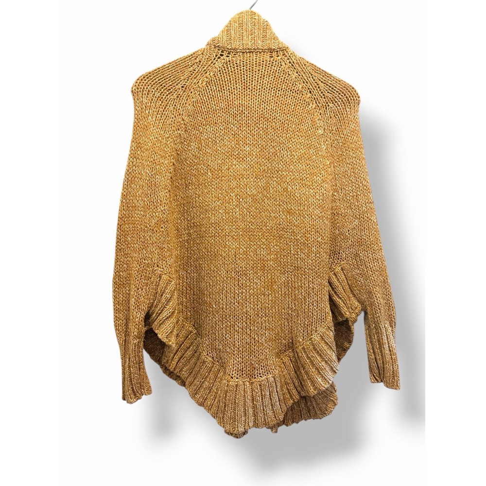 Michael Kors Chunky Knit Toggle Cardigan Cape XS Oversized Zip Quiet Luxury - Picture 11 of 14